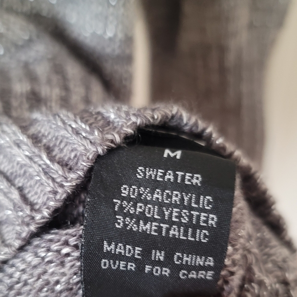 IZ Byer 3% Metallic Cardigan Medium - Picture 4 of 5